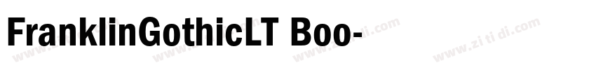 FranklinGothicLT Boo字体转换